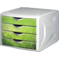 helit Schubladenbox "the chameleon", Dekor white queen