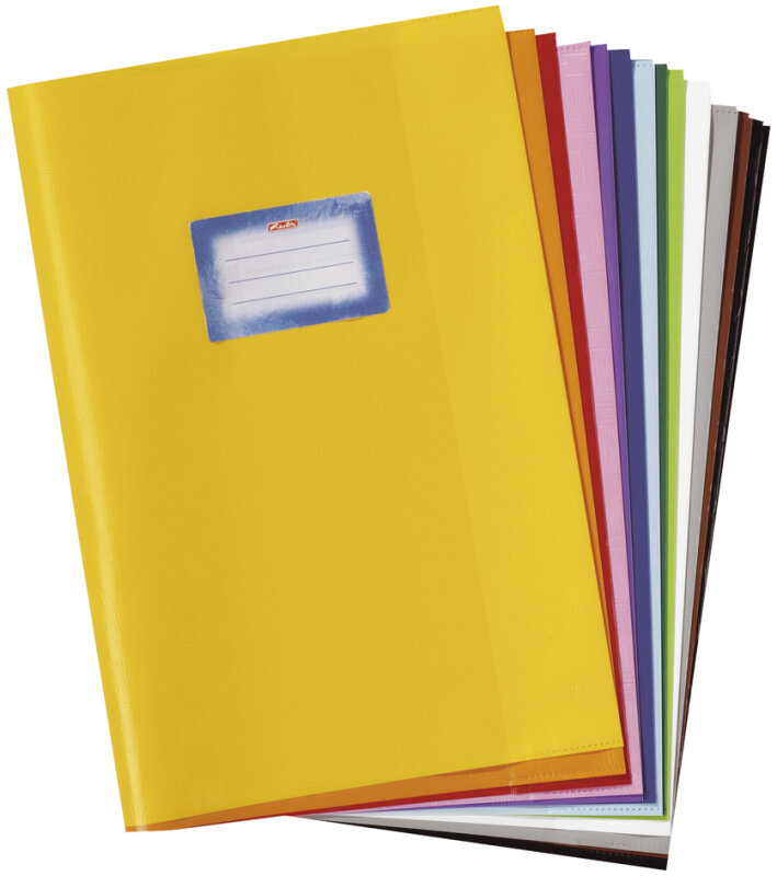 herlitz Heftschoner DIN A4, gepr&auml;gt (Bast), PP, orange