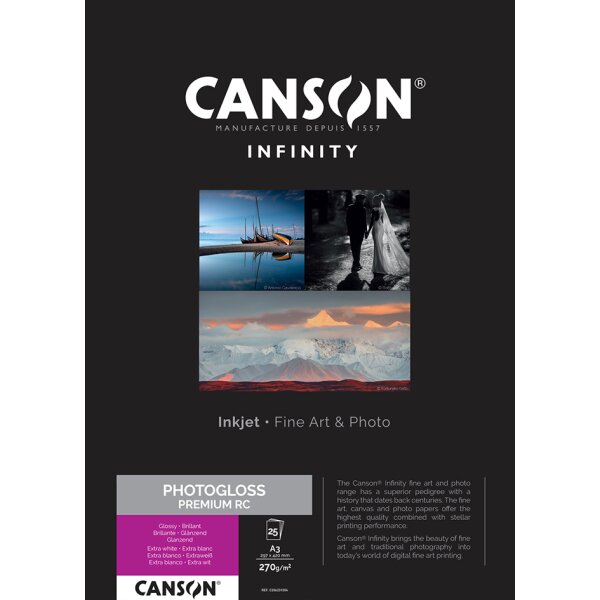 CANSON INFINITY Fotopapier "PhotoGloss Premium RC", A4