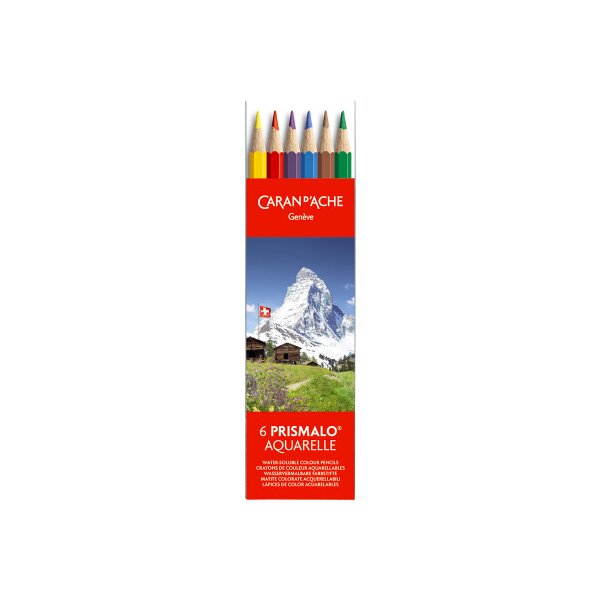 CARAN DACHE Crayon de couleur Prismalo 3mm 999.306 assorti 6 piece