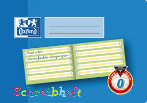 Oxford Schreibheft, DIN A5 quer, Lineatur: 0