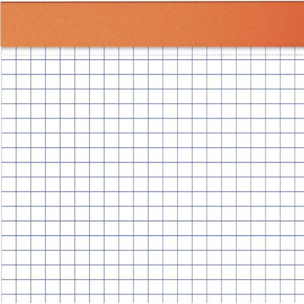 Oxford Notizblock, DIN A4, kariert, 80 Blatt, orange
