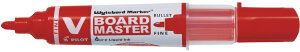 PILOT Whiteboard-Marker V Board MASTER, Rundspitze, rot