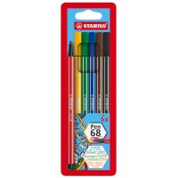 STABILO Feutre Pen 68, étui en carton de 24
