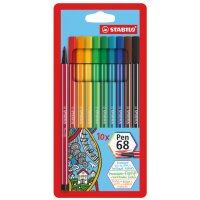 STABILO Feutre Pen 68, étui en carton de 24