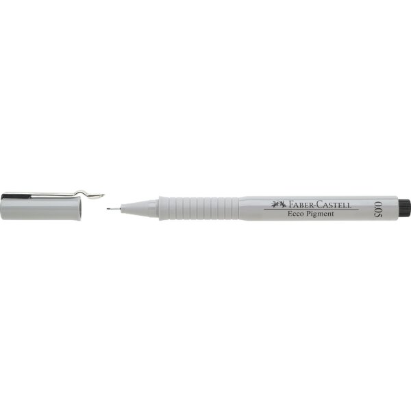 FABER-CASTELL Pigmentliner ECCO PIGMENT 0,6 mm, schwarz