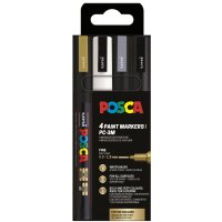 POSCA Pigmentmarker PC-3M, 16er Etui, sortiert