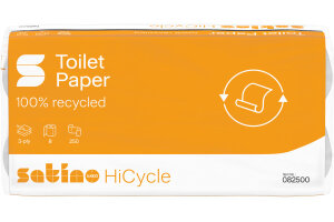 SATINO Toilettenpapier HiCycle 082500 250 Coupons, 8 Rollen