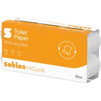 SATINO Toilettenpapier HiCycle 082500 250 Coupons, 8 Rollen