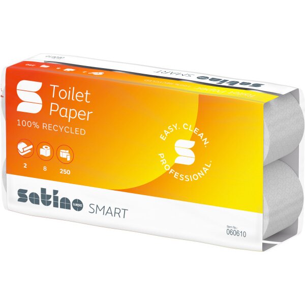 SATINO Papier de toilette Smart 60610 2 plis, 8 roul. 250 flls.