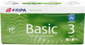 Fripa Toilettenpapier Basic, 2-lagig, weiss
