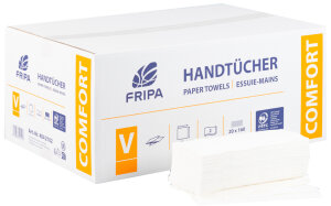 Fripa Handtuchpapier COMFORT, 250 x 330 mm, C-Falz,...