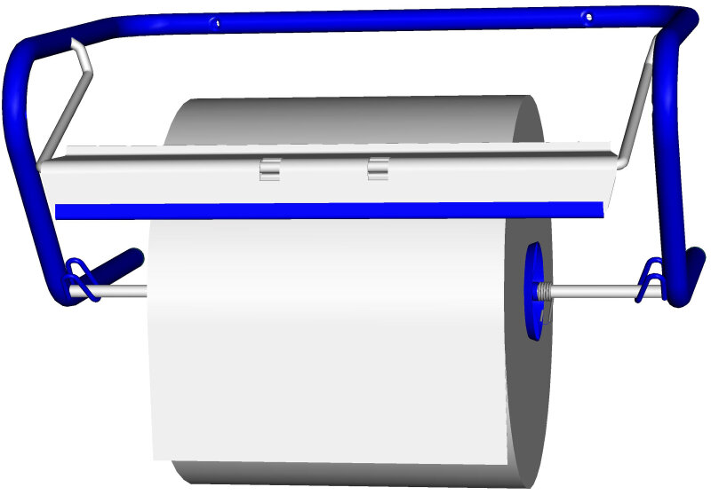 Fripa Putzrollen-Wandger&auml;t, aus Metall, blau