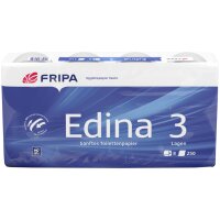 Fripa Toilettenpapier Edina, 3-lagig, hochweiss