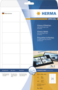 HERMA Etiquette brillante SPECIAL, 63,5 x 38,1 mm, blanc