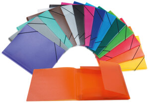 HERMA Eckspannermappe, PP, DIN A4, schwarz-transluzent