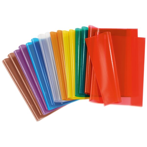 HERMA Prot&egrave;ge-cahiers, format A4, en PP, orange transparent