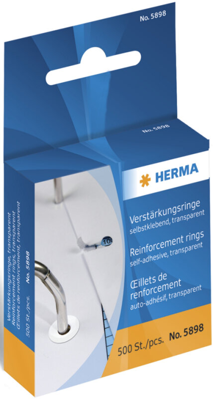 HERMA oeillet de renforcement, en plastique, blanc
