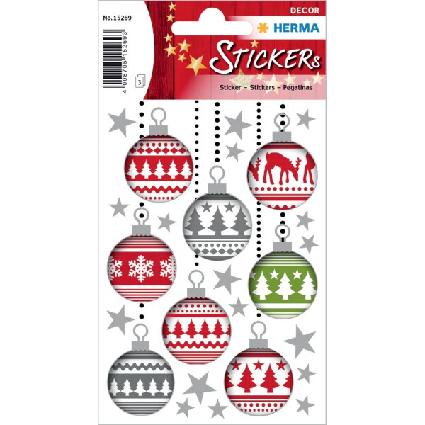 HERMA Weihnachts-Sticker DECOR "Schneemänner"