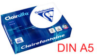 Clairalfa Multifunktionspapier, DIN A5, 80 g qm, extra weiss