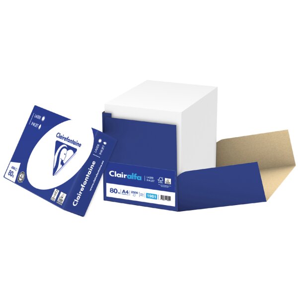 Clairefontaine Multifunktionspapier, A4, 80 g qm, Smartpack