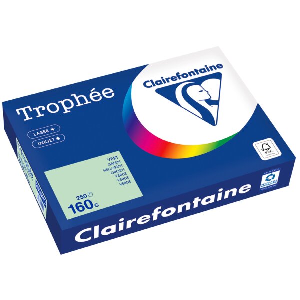 Clairefontaine Multifunktionspapier Troph&eacute;e, A4, schwarz