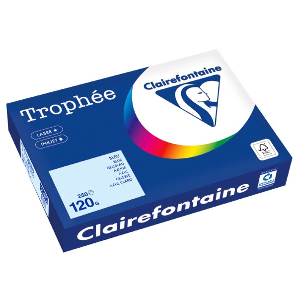 Clairefontaine Papier universel Troph&eacute;e A4, bleu vif