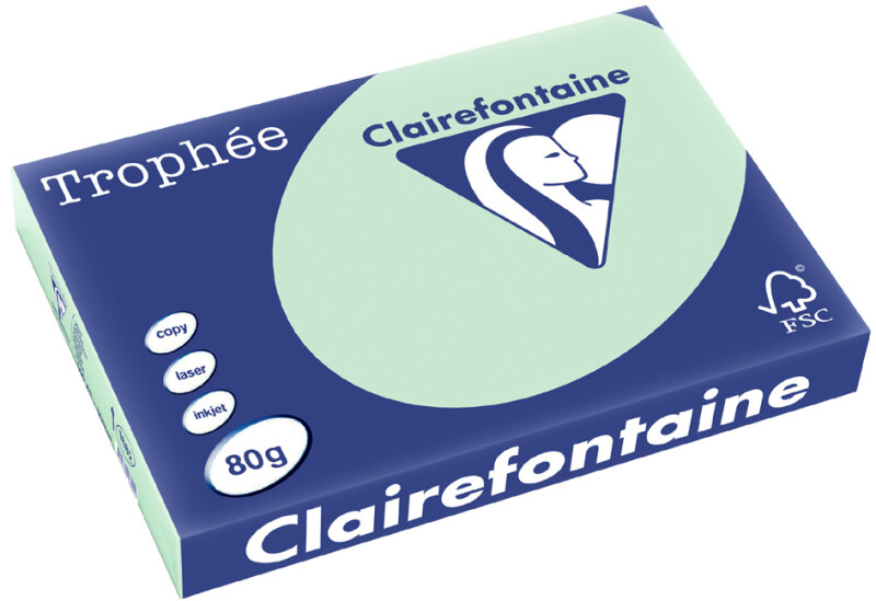 Clairefontaine Multifunktionspapier Troph&eacute;e, A3, korallenrot