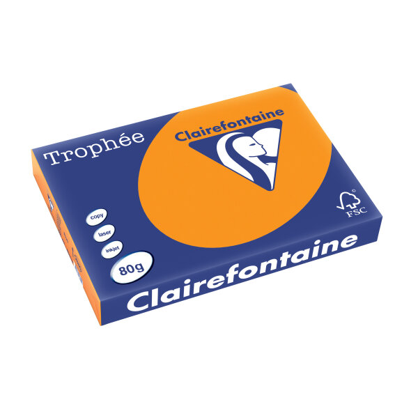 Clairefontaine Multifunktionspapier Trophée, A3, neonorange