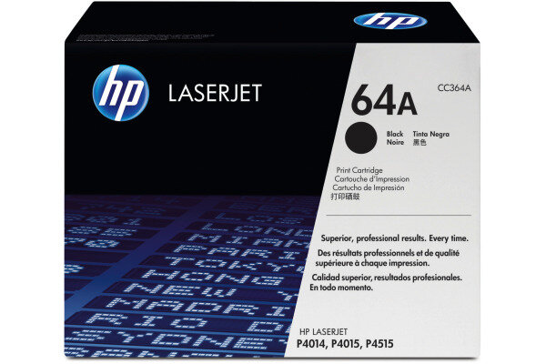 HP Toner-Modul 64A schwarz CC364A LaserJet P4014 10000 Seiten