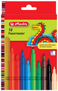 herlitz Fasermaler, 20er Karton-Etui
