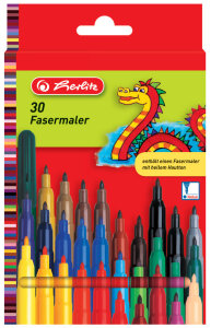 herlitz Fasermaler, 20er Karton-Etui