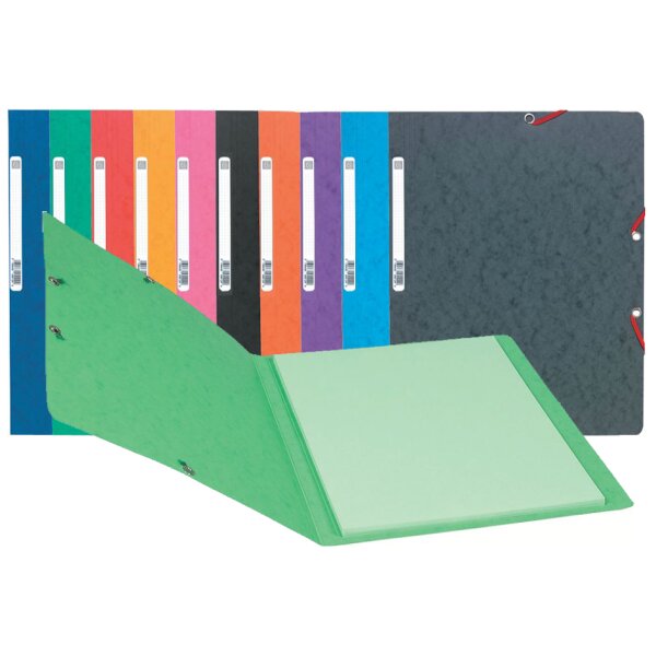 EXACOMPTA Eckspannermappe, DIN A4, Karton, grau