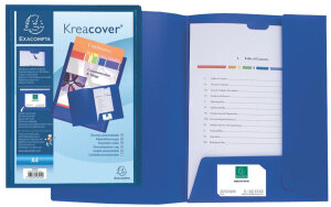EXACOMPTA Präsentationsmappe Kreacover, PP, A4, weiss