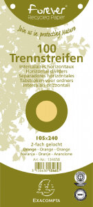 EXACOMPTA Fiches intercalaires, 105 x 240 mm, jaune