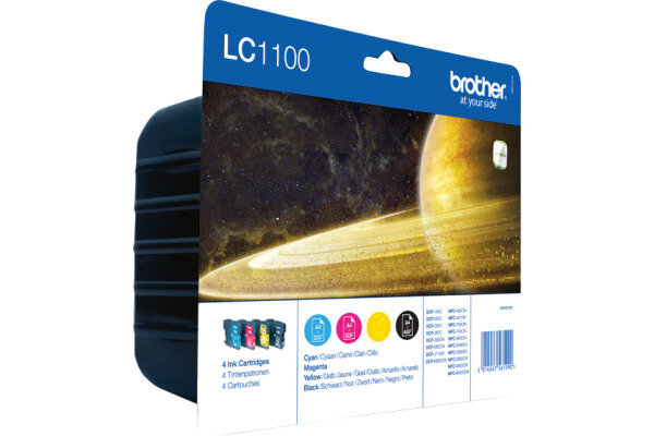 BROTHER Valuepack Tinte CMYBK LC-1100VALBP MFC-6490CW 450/325 Seiten