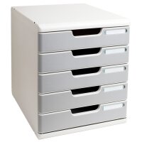 EXACOMPTA Schubladenbox MODULO A4, 10 Schübe, schwarz