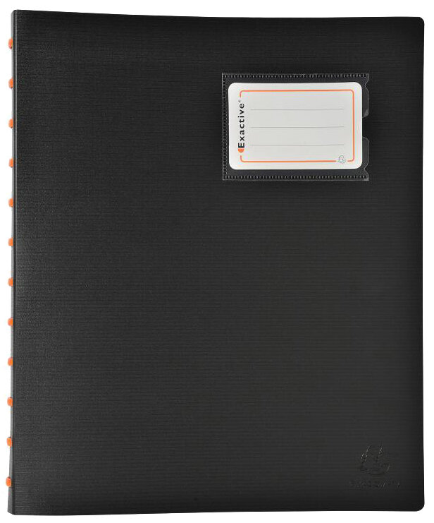 EXACOMPTA Prot&egrave;ge-documents EXACTIVE, A4, 30 pochettes, noir