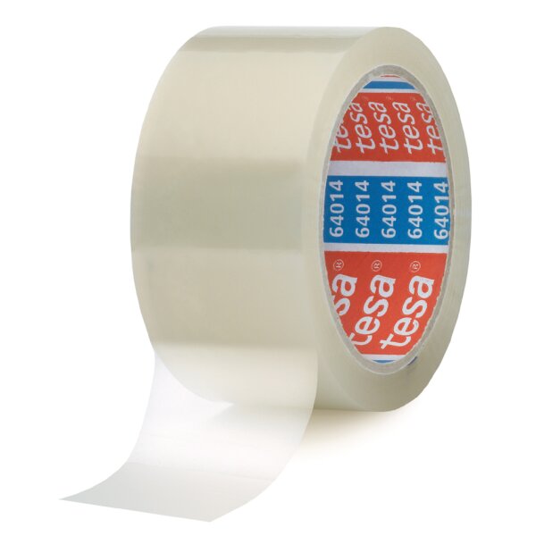 tesa Verpackungsklebeband 64014, 50 mm x 66 m, transparent