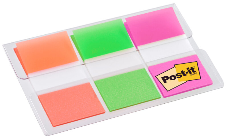Post-it Haftmarker Index, 25,4 x 43,2 mm, 3-farbig