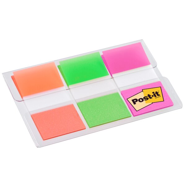 Post-it Marque-pages Index, 25,4 x 43,2 mm, 3 couleurs