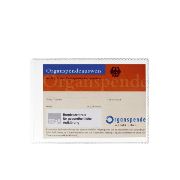 DURABLE Ausweishülle, aus PP, 54 x 86 mm, transparent