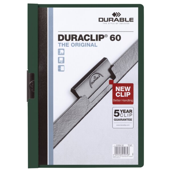 DURABLE Klemmhefter DURACLIP ORIGINAL 60, DIN A4, schwarz