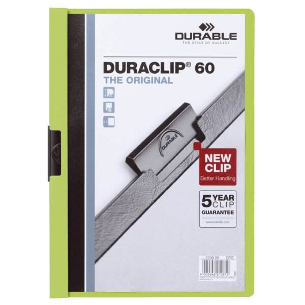 DURABLE Klemmhefter DURACLIP ORIGINAL 60, DIN A4, schwarz
