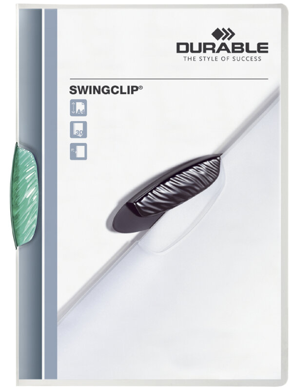 DURABLE Chemise &agrave; clip SWINGCLIP, A4, clip assorti