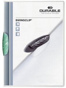 DURABLE Chemise à clip SWINGCLIP, A4, clip assorti
