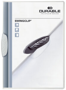 DURABLE Chemise à clip SWINGCLIP, A4, clip assorti