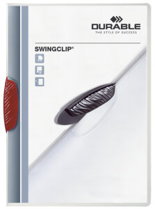 DURABLE Chemise à clip SWINGCLIP, A4, clip assorti