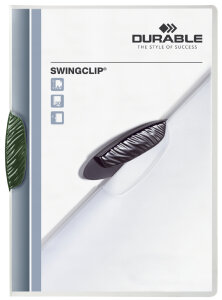 DURABLE Chemise à clip SWINGCLIP, A4, clip assorti