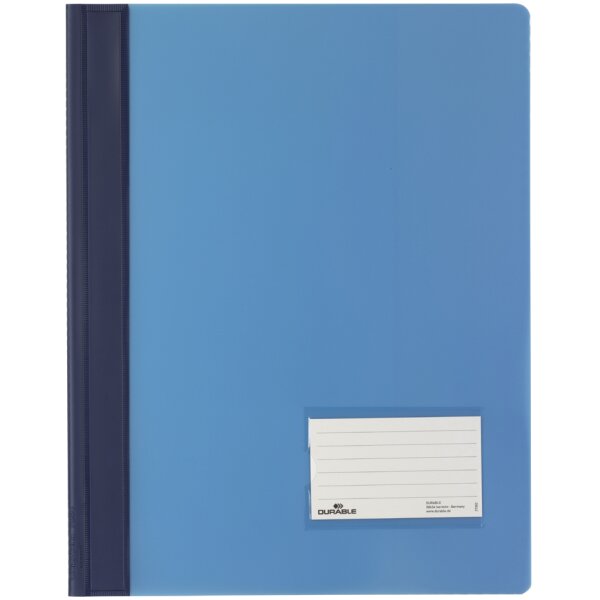 DURABLE Schnellhefter DURALUX, DIN A4, blau-transluzent